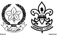A coloring page of logos worldwide